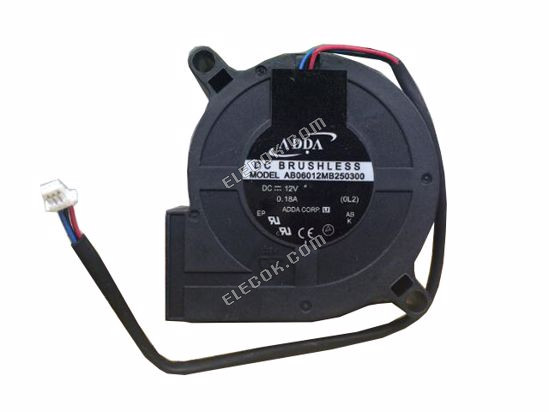ADDA AB06012MB250300 Server-blower Fan AB06012MB250300 3-wire 