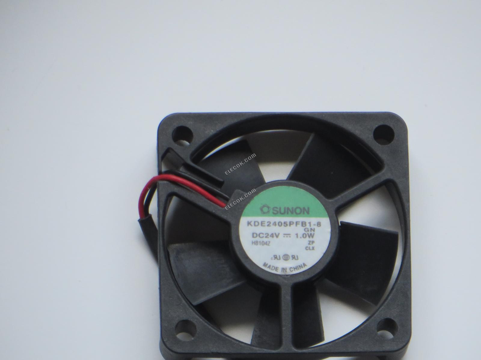 SUNON KDE2405PFB1-8 24V 1.0W 2wires Cooling Fan, Original 