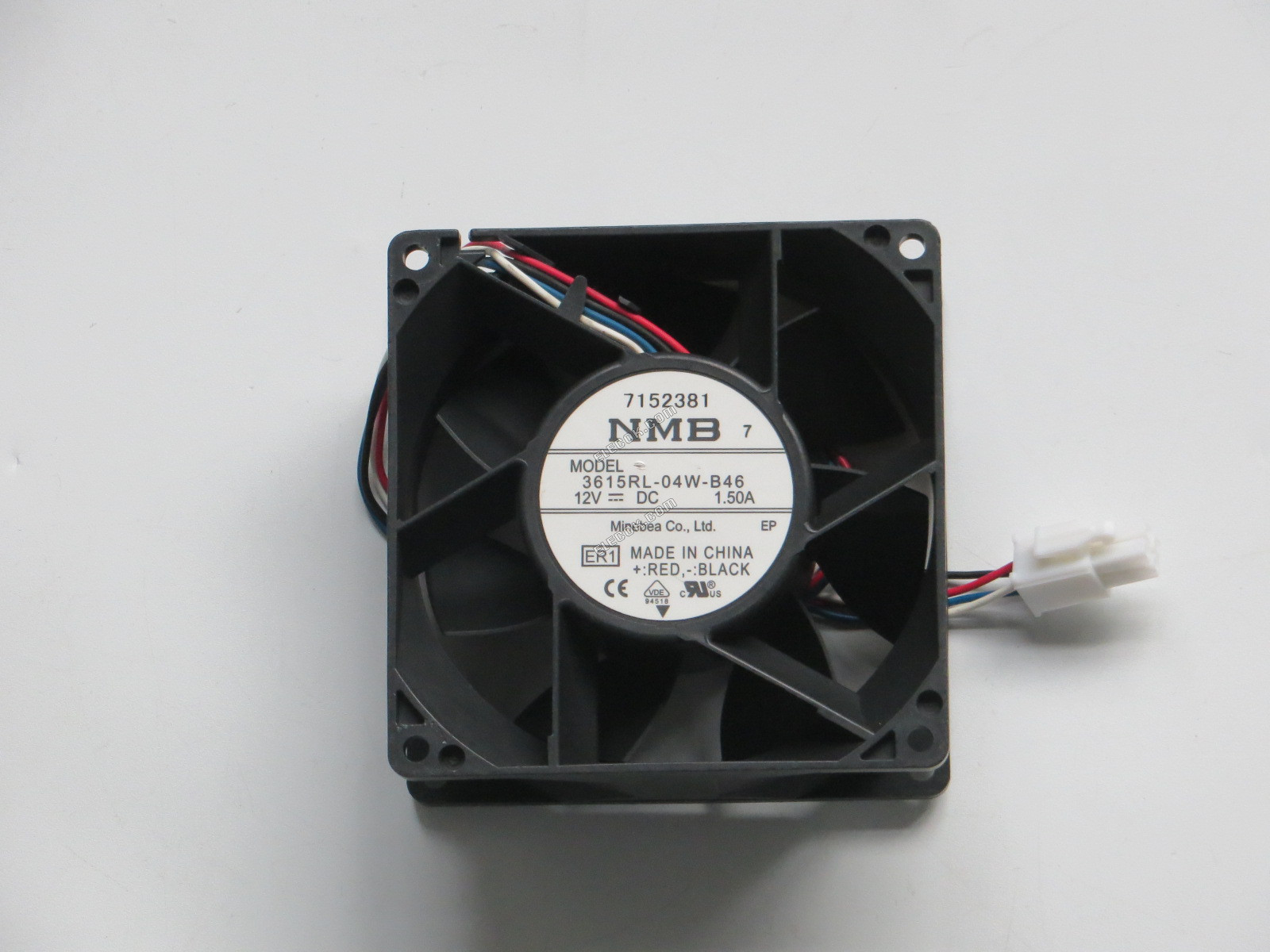NMB-MAT / Minebea 3615RL-04W-B46 ER1 DC 12V 1,5A 4 αγωγών ανεμιστήρας 