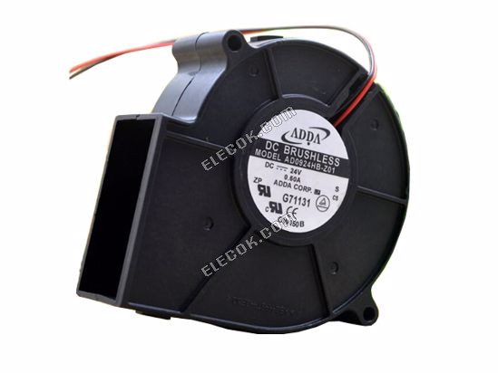 ADDA AD0924HB-Z01 Server-blower Fan AD0924HB-Z01, S 2-wire 