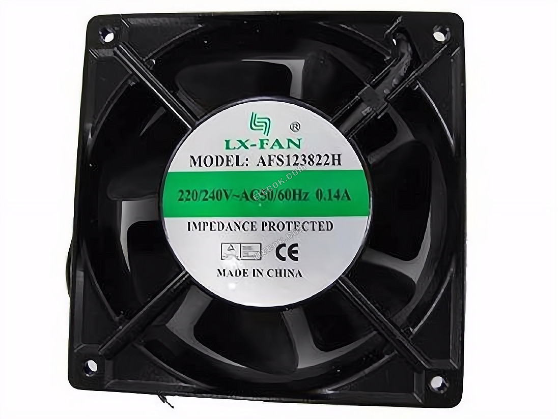 LX-FAN AFS123822H 220/240V 0.14A 2wires cooling fan 