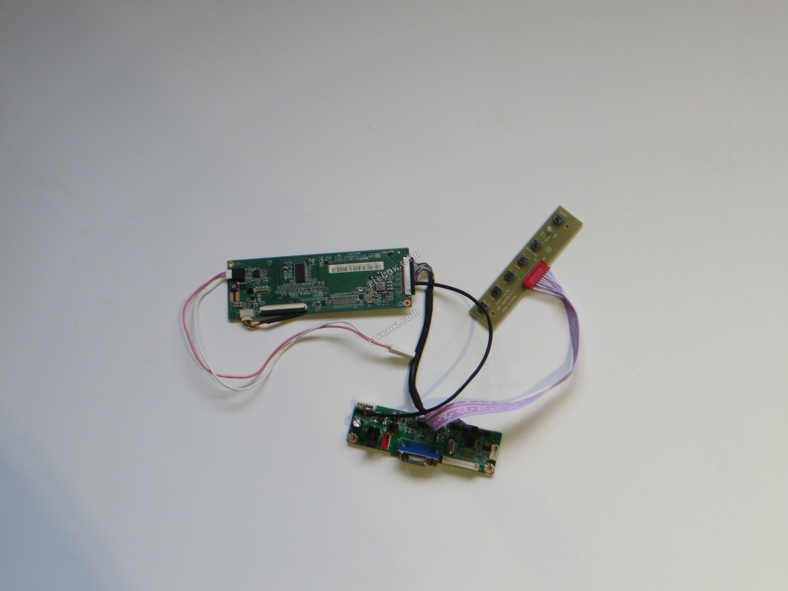 Driverprintplaat voor LCD CMO G080Y1-T01 met VGA functie, alternatief 