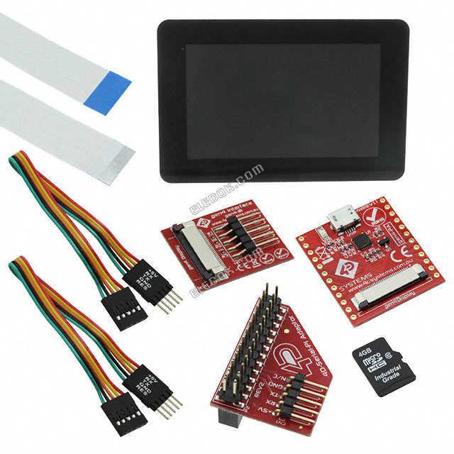 SK-GEN4-70DCT-CLB-SB-PI 4D Systems Pty Ltd χωρητικό Graphic Οθόνη LCD μονάδα διαπερατό κόκκινο, πράσινο, μπλε RGB TFT - έγχρωμο παράλληλη διασύνδεση/Serial 7" 177.80mm 800 x 480 WVGA 