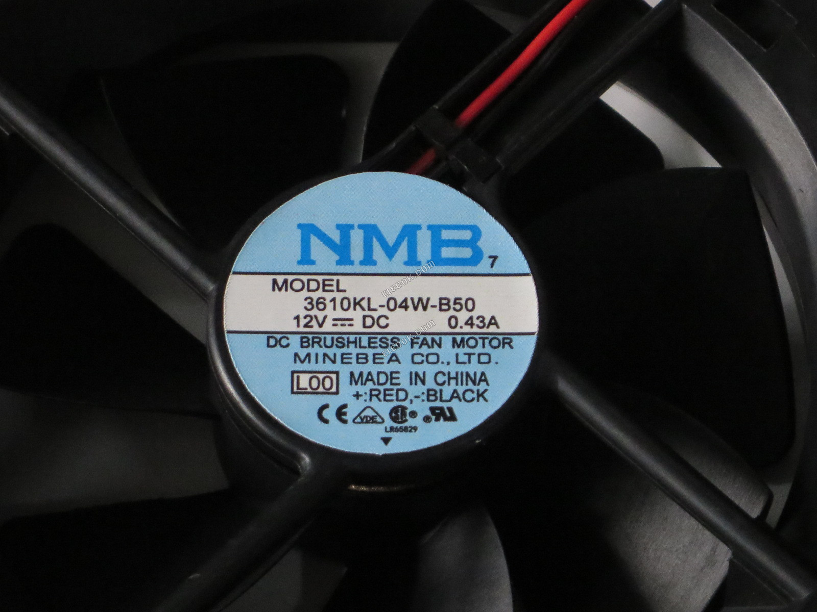 NMB 3610KL-04W-B50 9225 12V 0.43A 2wires FAN 
