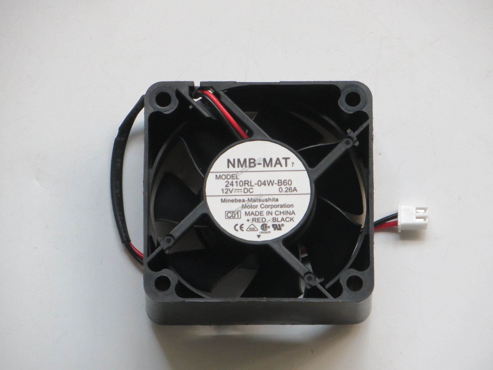 NMB 2410RL-04W-B60 12V 0.26A 2선 냉각 팬 