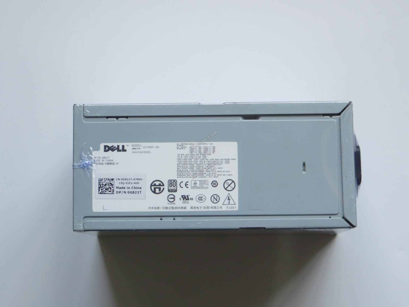 Dell Precision T7500 Server - Power Supply 1100W, H1100EF-00, S1K1E001L, G821T, Used 