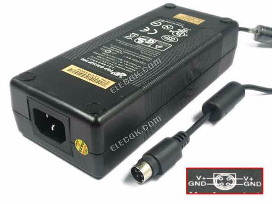 Fsp Group Inc FSP150-ABA AC Adapter- Laptop 24V 6.25A, 4-pin P1&amp;4=v+, C14, Used 