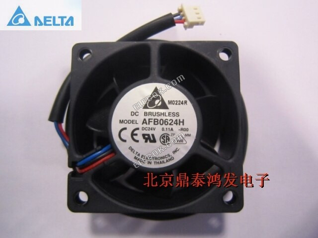 DELTA 6025 6cm 24V 3wires Fan 0.11A AFB0624H -R00 
