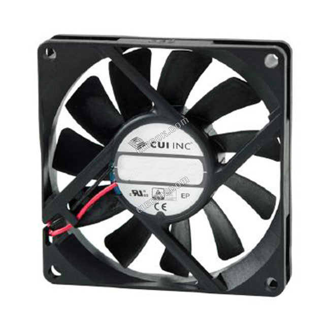 CFM-8020V-133-380-11 CUI, Inc. LüFTER AXIAL 80X20MM 12VDC DRAHT 3 Draht Anschlussleitungen 