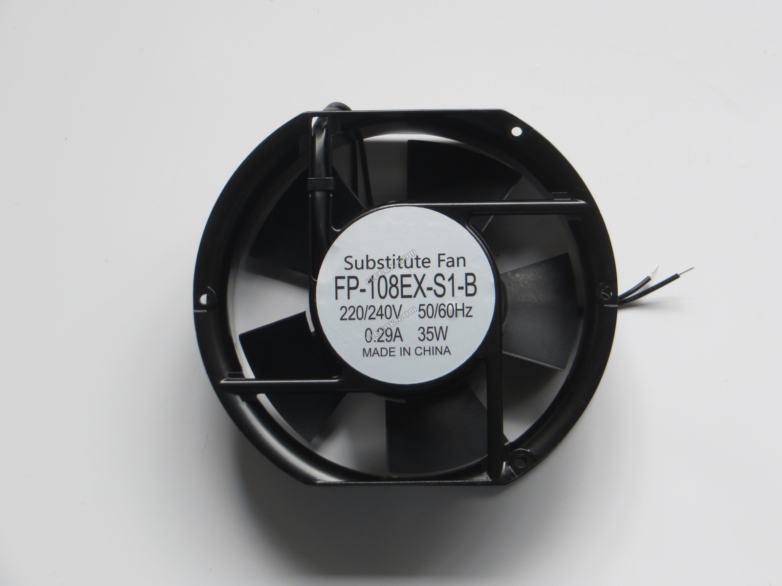 COMMONWEALTH FP-108EX-S1-B AC220/240V 50/60Hz 0.29A 35W 2선 팬, 대체품 oval 모양 
