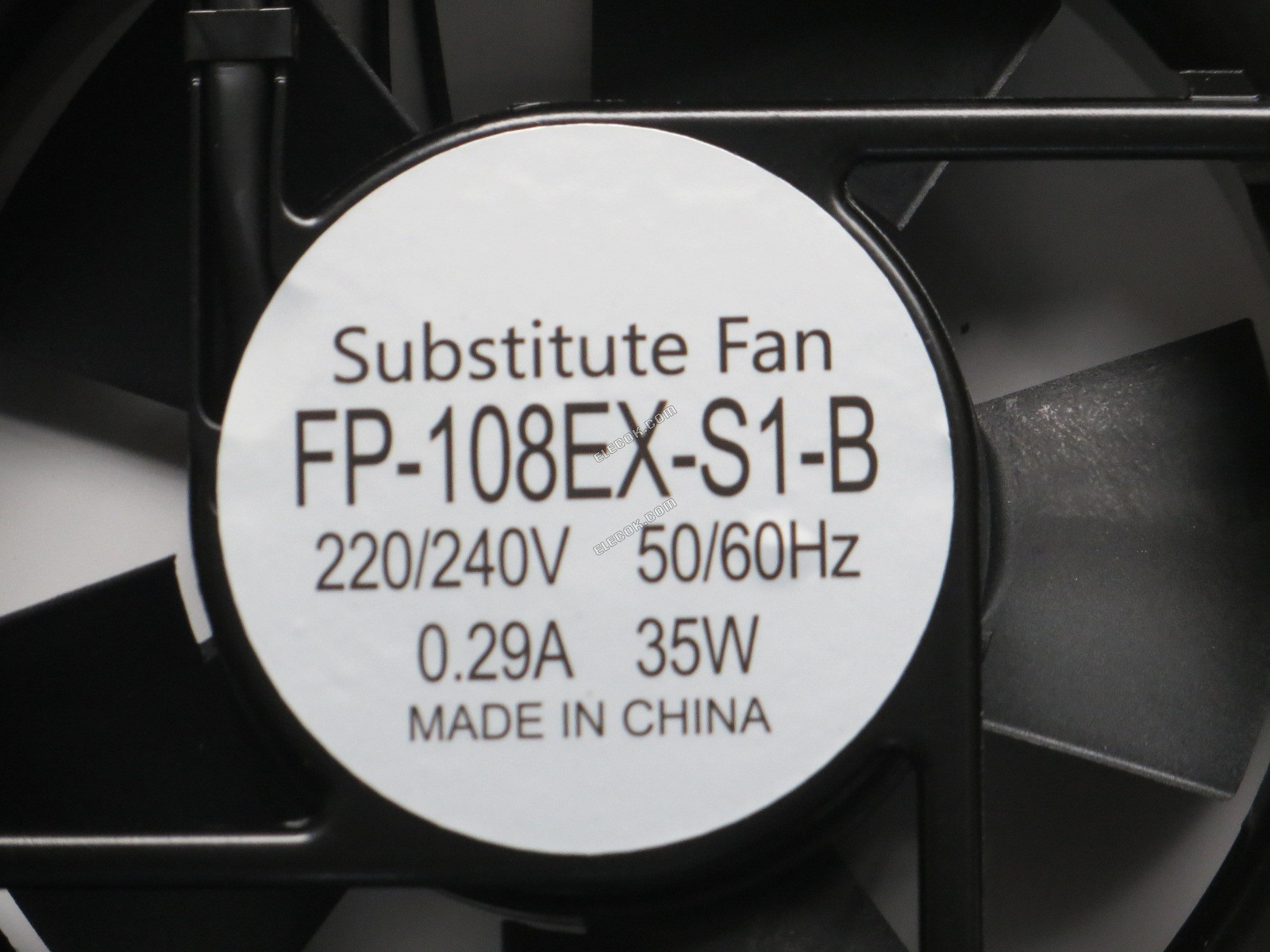 COMMONWEALTH FP-108EX-S1-B AC220/240V 50/60Hz 0.29A 35W 2선 팬, 대체품 oval 모양 