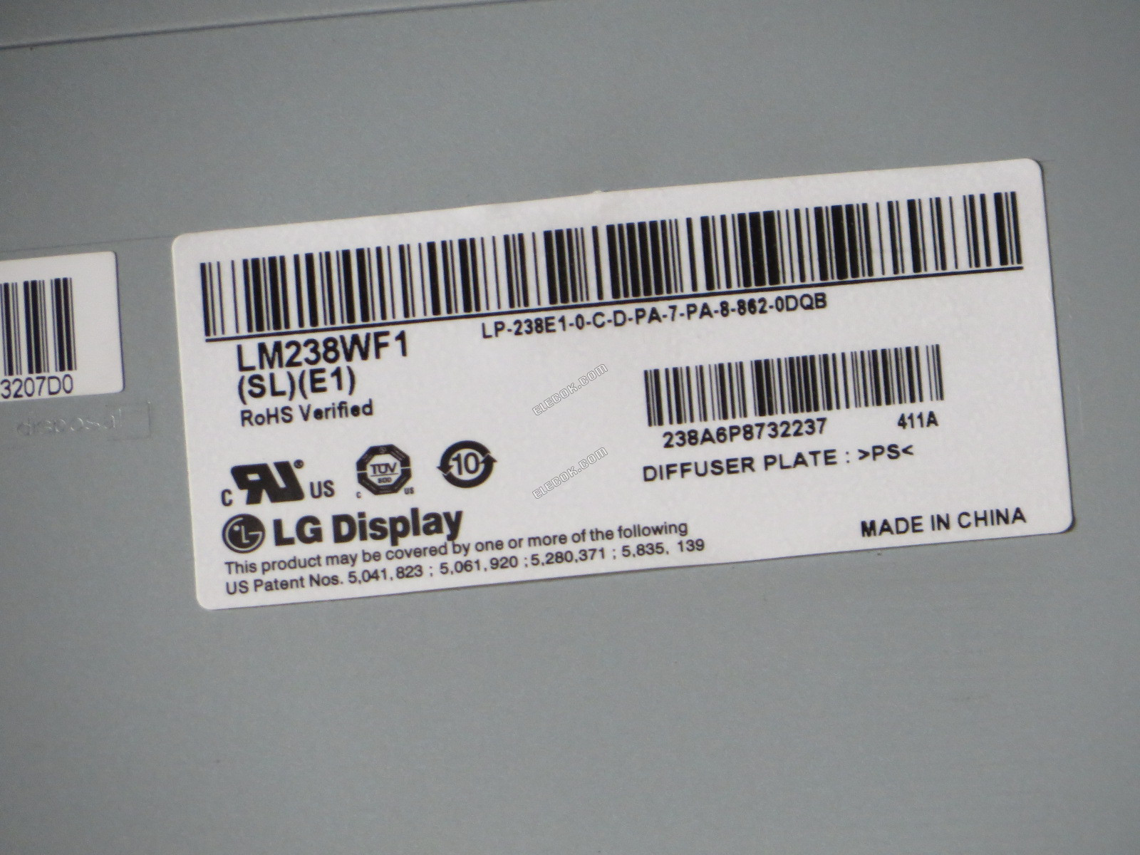 LM238WF1-SLE1 Lg Display 23.8" A-si TFT-LCD Panel Inventory New 