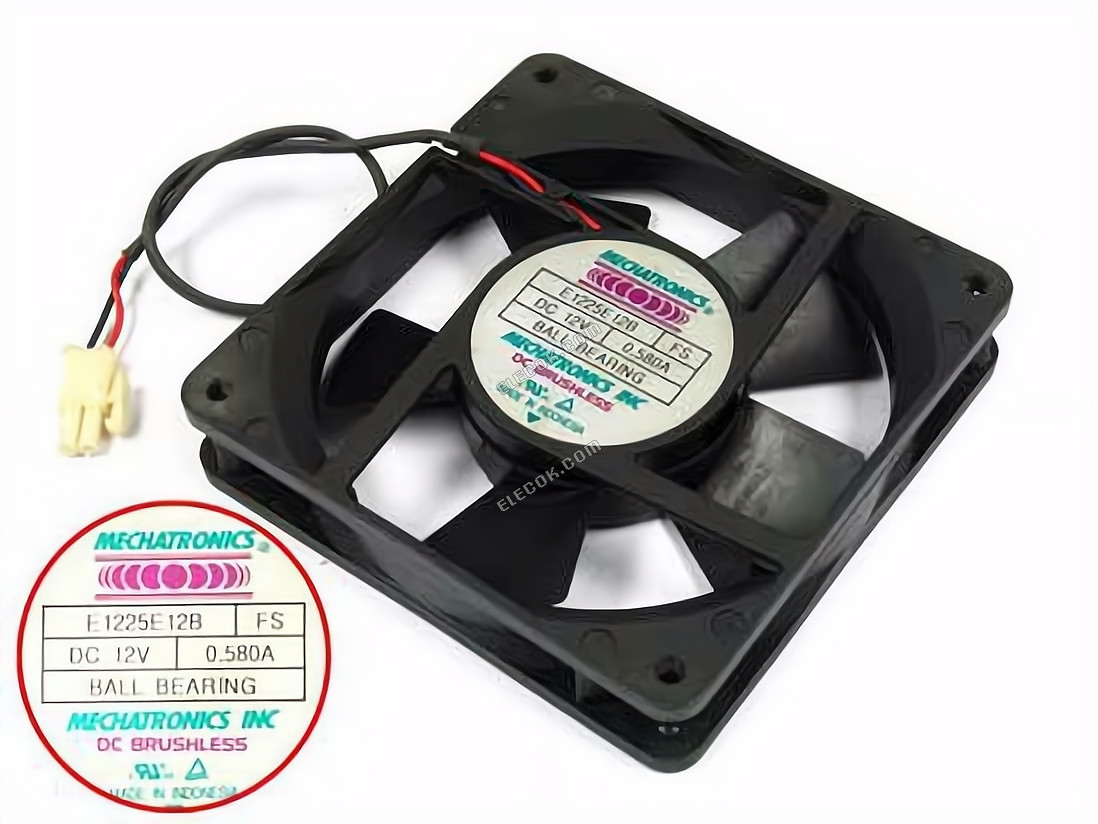 SERVO E1225E12B 12V 0,58A 2 cables ventilador de refrigeración 