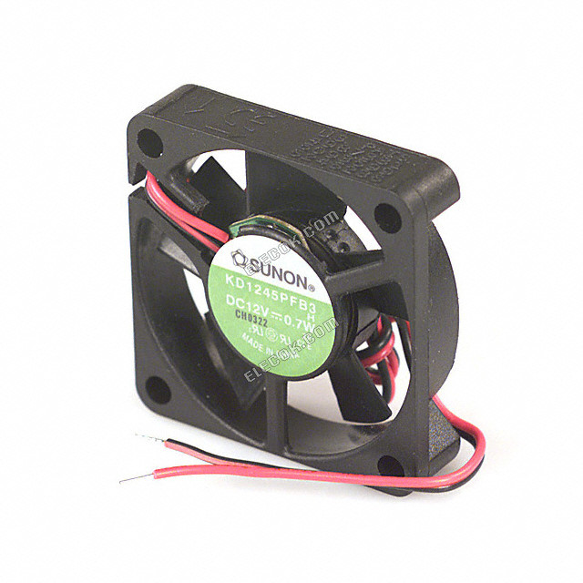 Sunon KD1245PFB3 H 12V 0.06A 0.7W 2wires Cooling Fan 