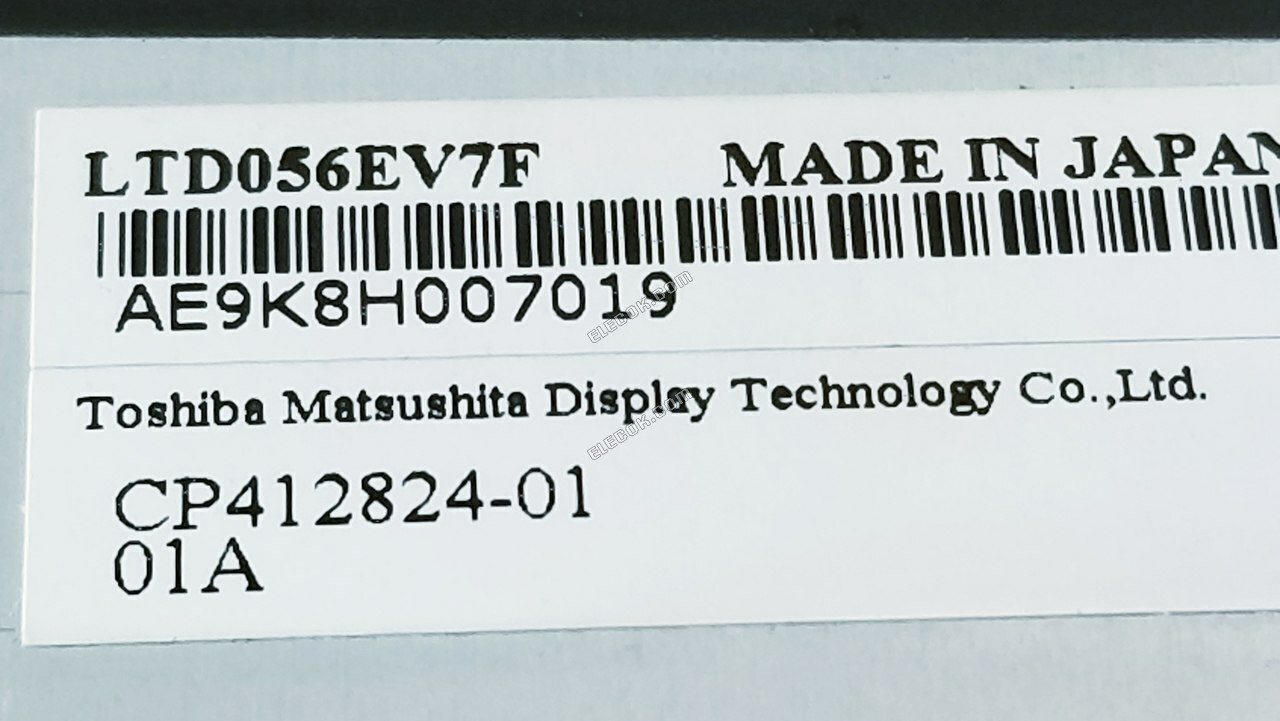 LTD056EV7F Toshiba Mobile Display 5.6" A-si TFT-LCD Panel 