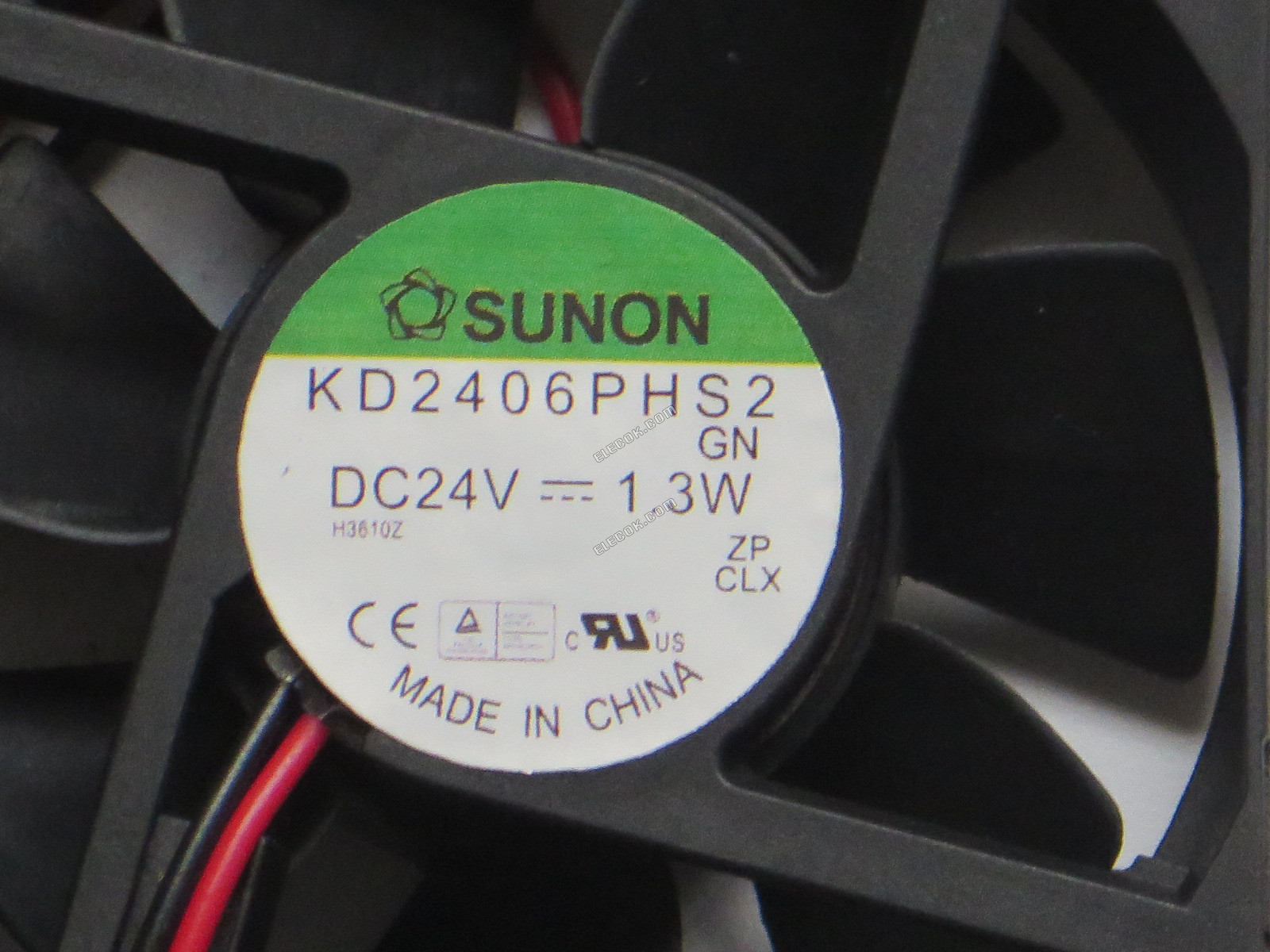 Sunon KD2406PHS2.GN 24V 1.3W 2wires Cooling Fan 