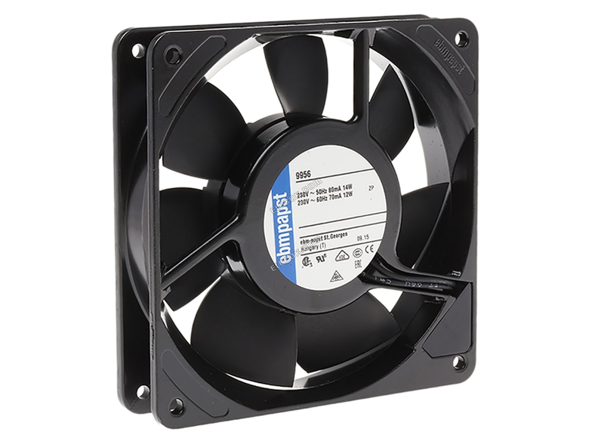 9956-KR0 ebm-papst, 230 V ac, AC 축류형 팬 Kit, 119 x 119 x 25mm, 117m³/h, 14W 