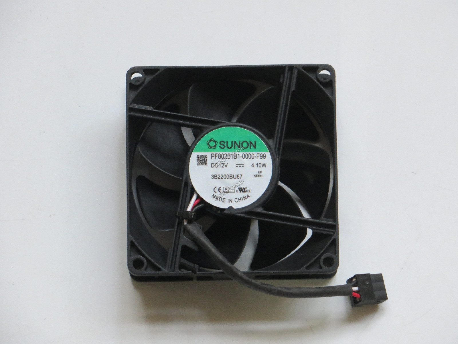 SUNON PF80251B1-0000-F99 DC12V 4.10W 3wires Fan 