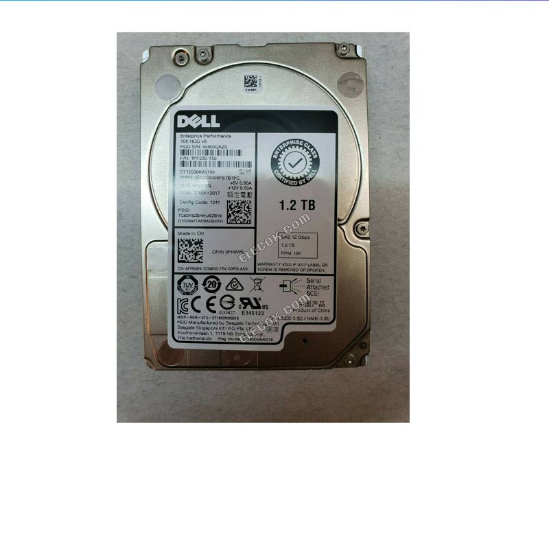 DELL server hard drive 1.2TB 10K SAS 12G ST1200MM0198 0FR6W6 FR6W6