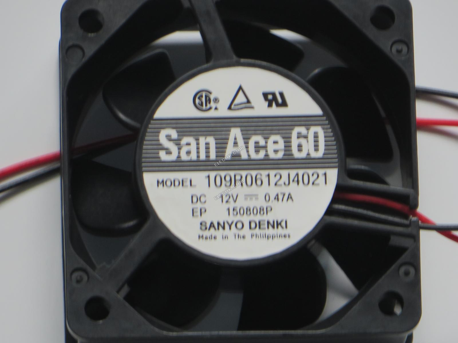 Sanyo 109R0612J4021 12V 0.47A 2wiresCooling ファン