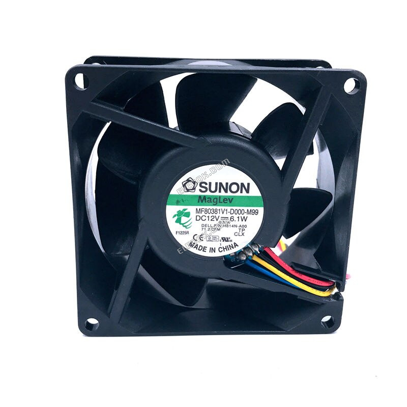 SUNON MF80381V1-D000-M99 DC 12V 6,1W 4 fili Ventola 
