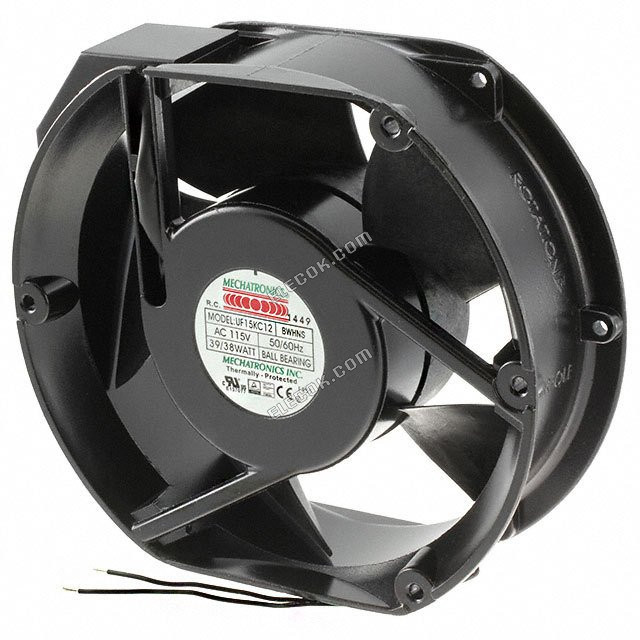 UF15KCR23-BWHR Mechatronics VENTILATOR AXIAL 172X150X55MM 230VAC 2 Draad Aansluitdraden 