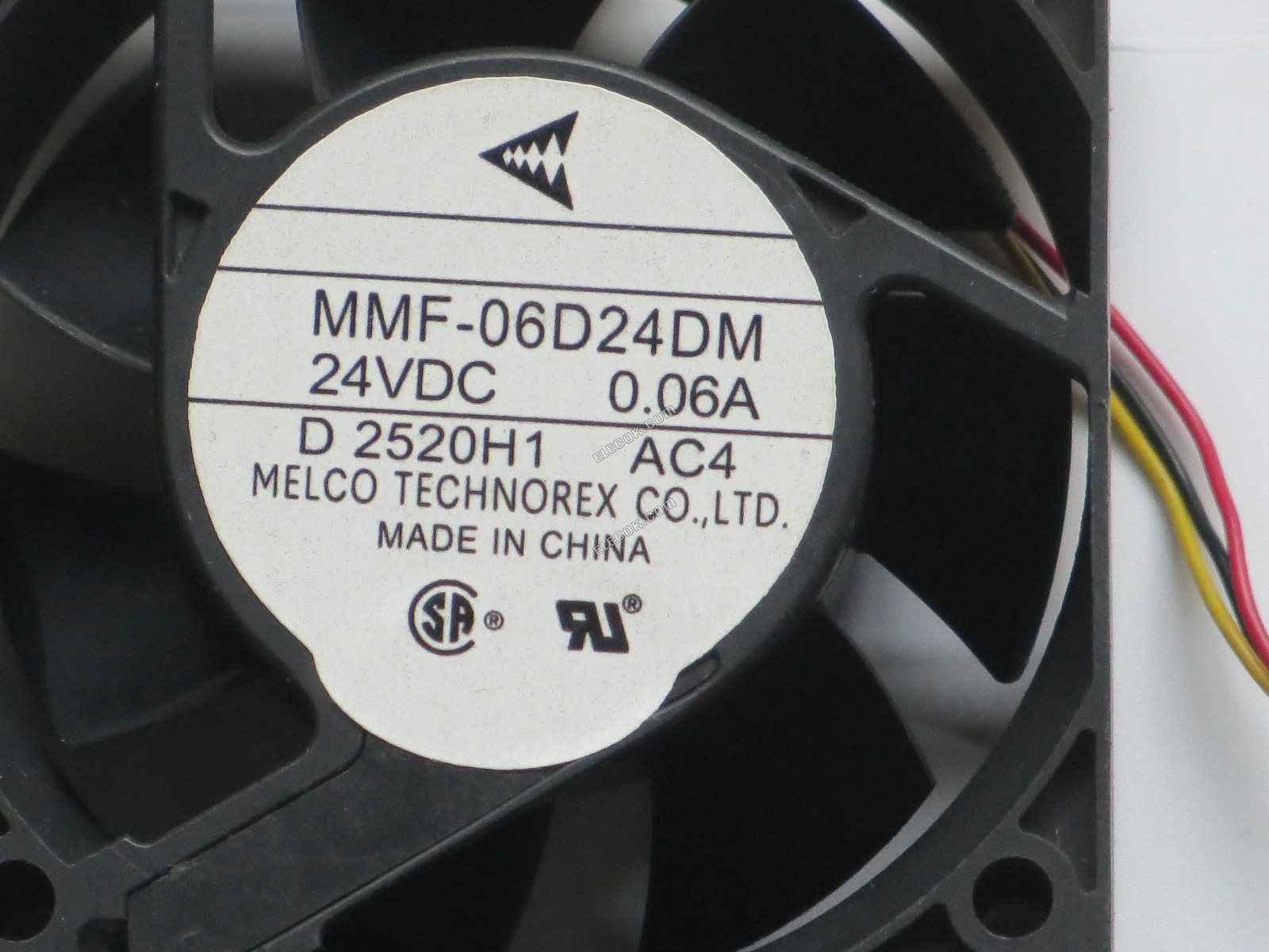 Mitsubishi MMF-06D24DM-AC4 24V 0,06A 3 ledninger Køleventilator 