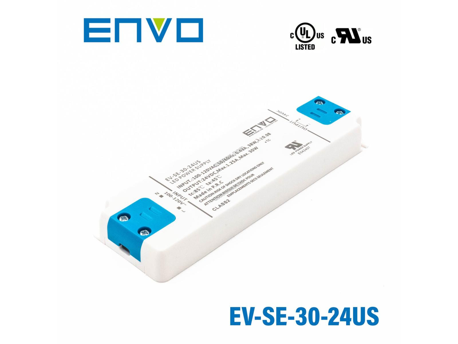 ENVO EV-SE-30-24US LED Driver 30W 24V 