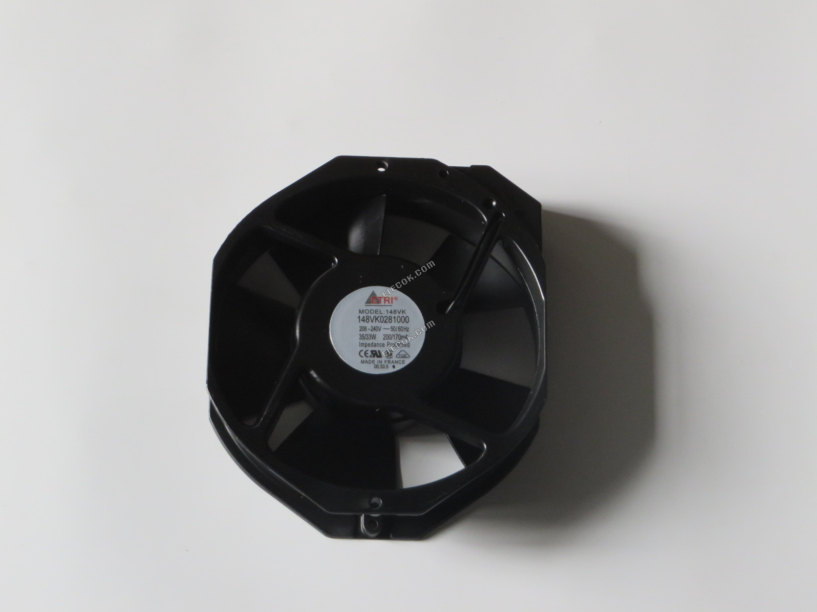 ETRI 148VK0281000 208/240V 200/170ma 35/33W Cooling Fan, refurbished 
