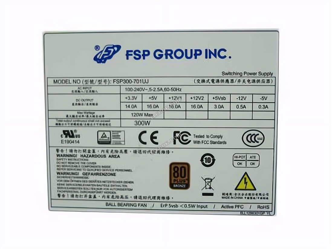 FSP Group Inc FSP300-701UJ διακομιστής - Τροφοδοτικό 300W, 1U, FSP300-701UJ 