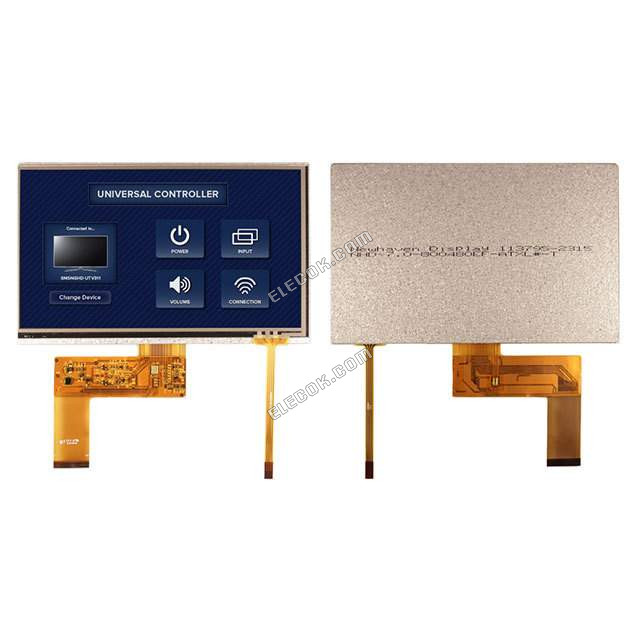 NHD-7.0-800480EF-ATXL#-T Newhaven Display TFT Displays & Accessories 7.0 LCD TFT w/ 40pin res touch view 12 