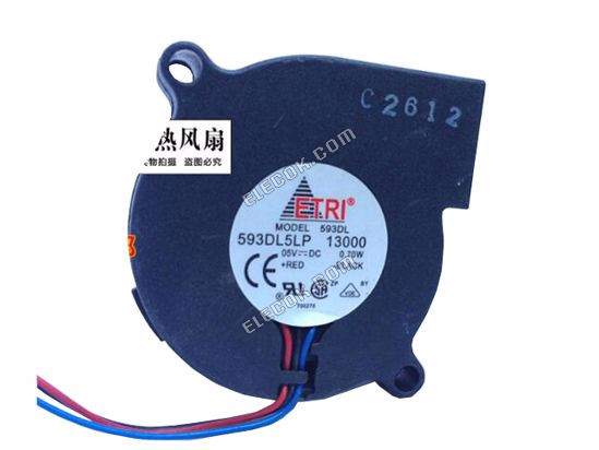 ETRI 593DL5LP Server-Blower Ventilador 593DL5LP 3 cables 
