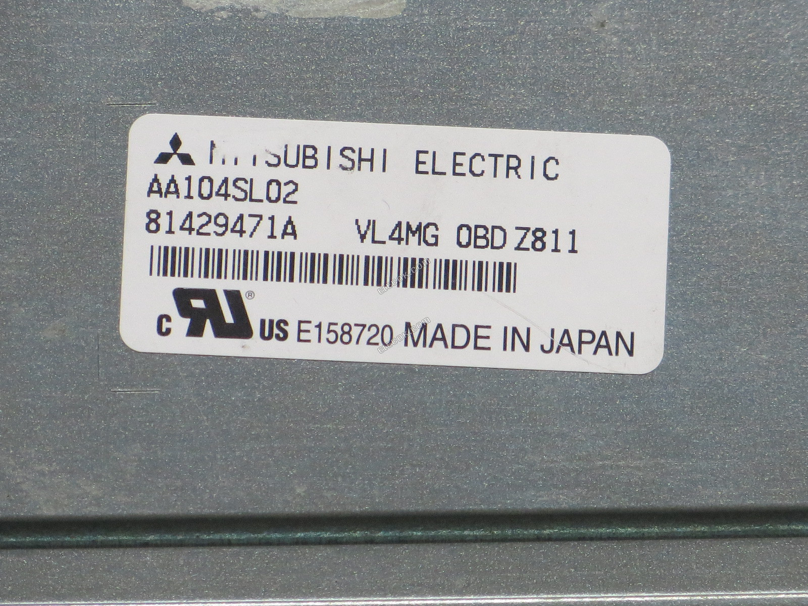 AA104SL02 Mitsubishi 10,4" a-Si TFT-LCD Panel usado sin pantalla táctil 