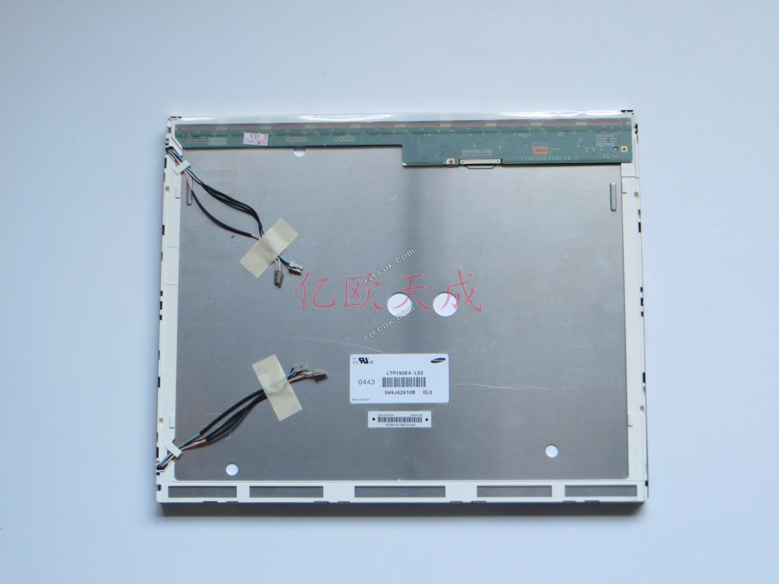 LTM190E4-L02 SAMSUNG 19.0" a-Si TFT-LCD πάνελ μεταχειρισμένο, the διεπαφή είναι a πιν πρίζα 