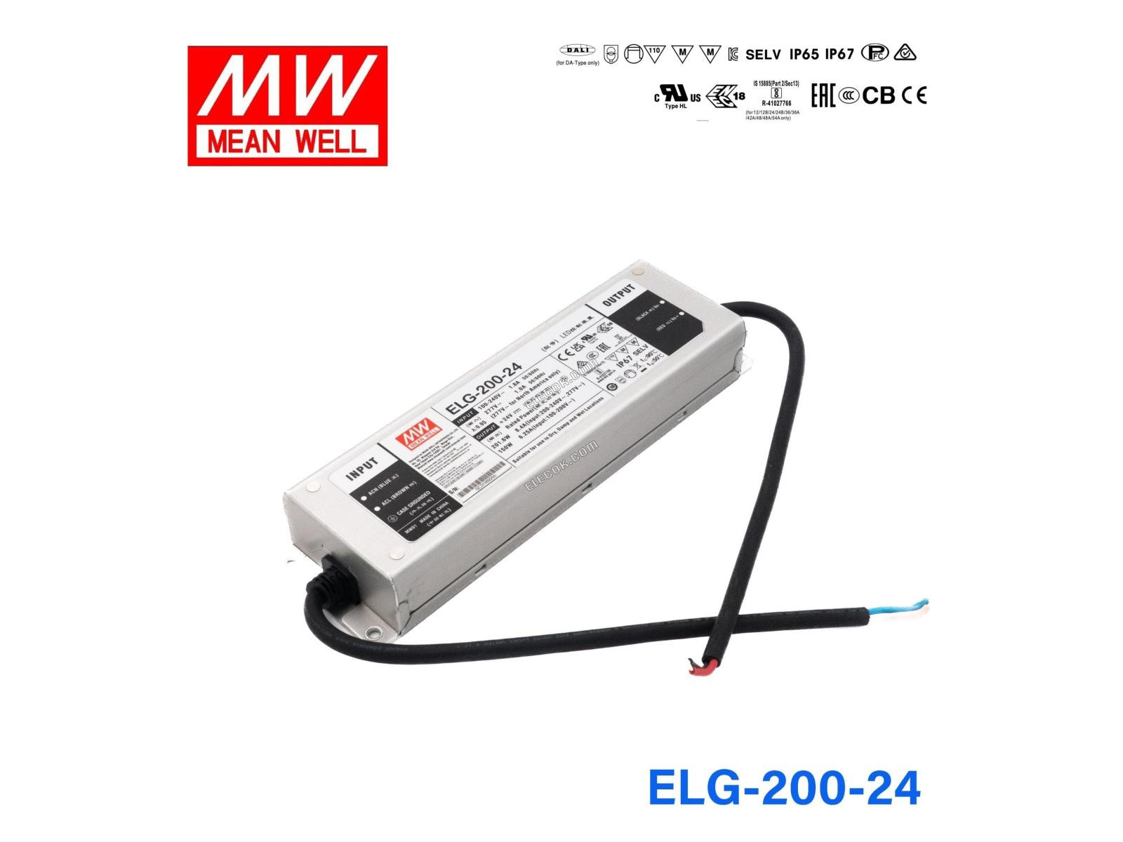 Mean Well ELG-200-24 Power Supply 200W 24V 