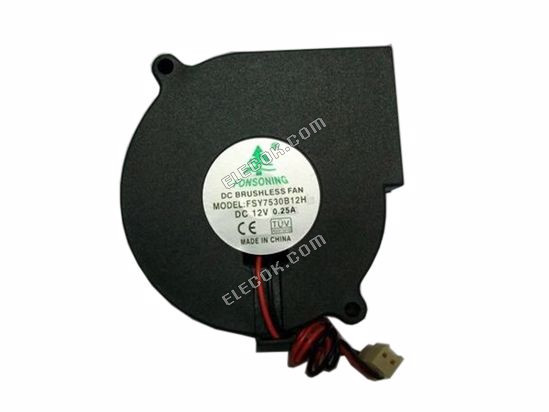 FONSONING FSY7530B12H Server-Blower Ventilateur FSY7530B12H 2 fils 