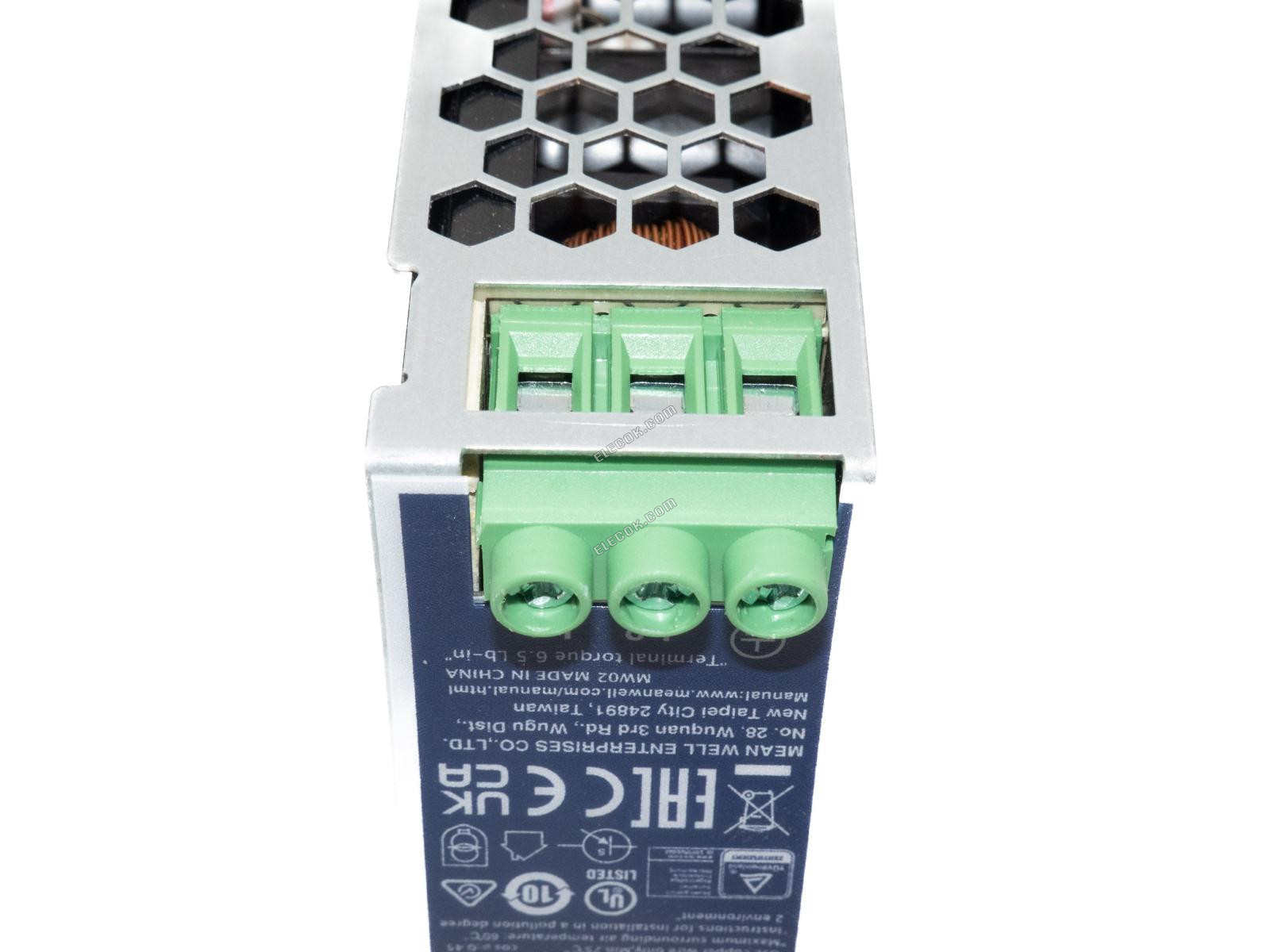 Mean Well WDR-60-24 Single Output Industrial Power Supply 60W 24V - Din Rail 