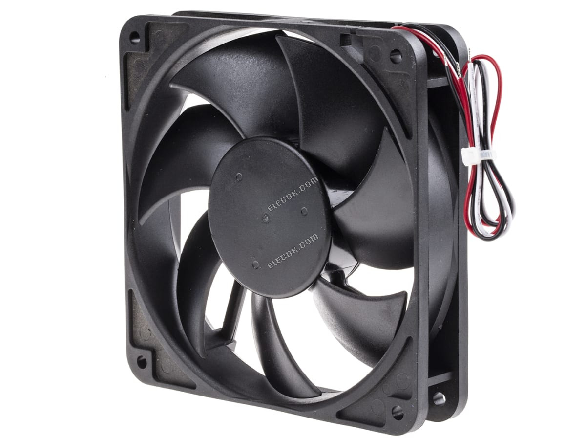 FD1212-A1051E2AL ARX, 12 V dc, DC Axial Fan, 120 x 120 x 25mm, 180.8m³/h, 5.04W 