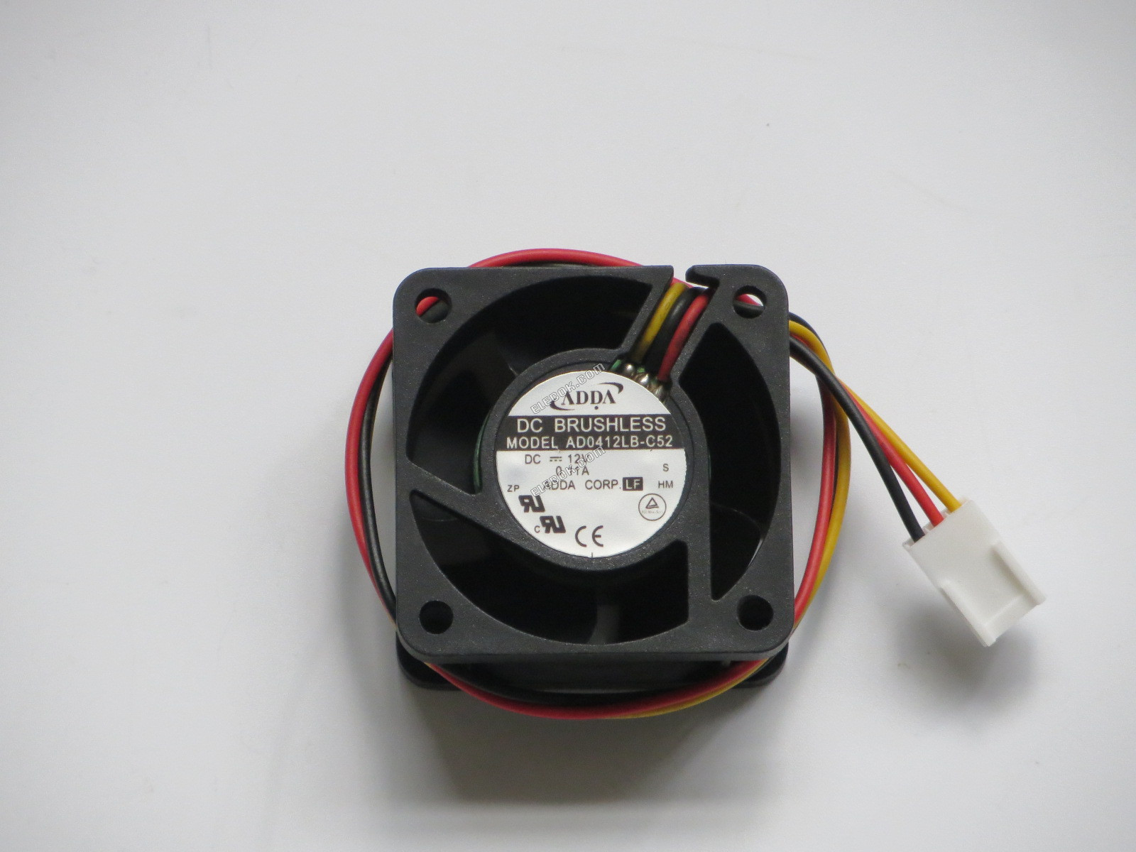 ADDA AD0412LB-C52 12V 0.11A 3wires Cooling Fan 