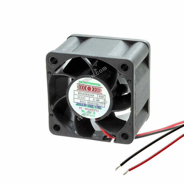 MD4028X24B-RSR-L24 Mechatronics FAN AXIAL 40X28MM 24VDC WIRE 2 Wire Leads 