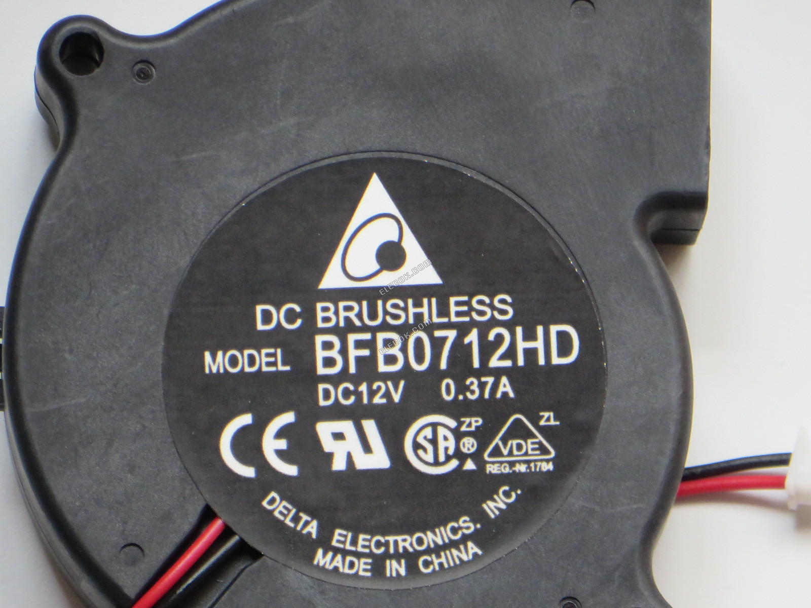 DELTA BFB0712HD 12V 0,37A 3,72W 2 fili Ventola Di Raffreddamento 
