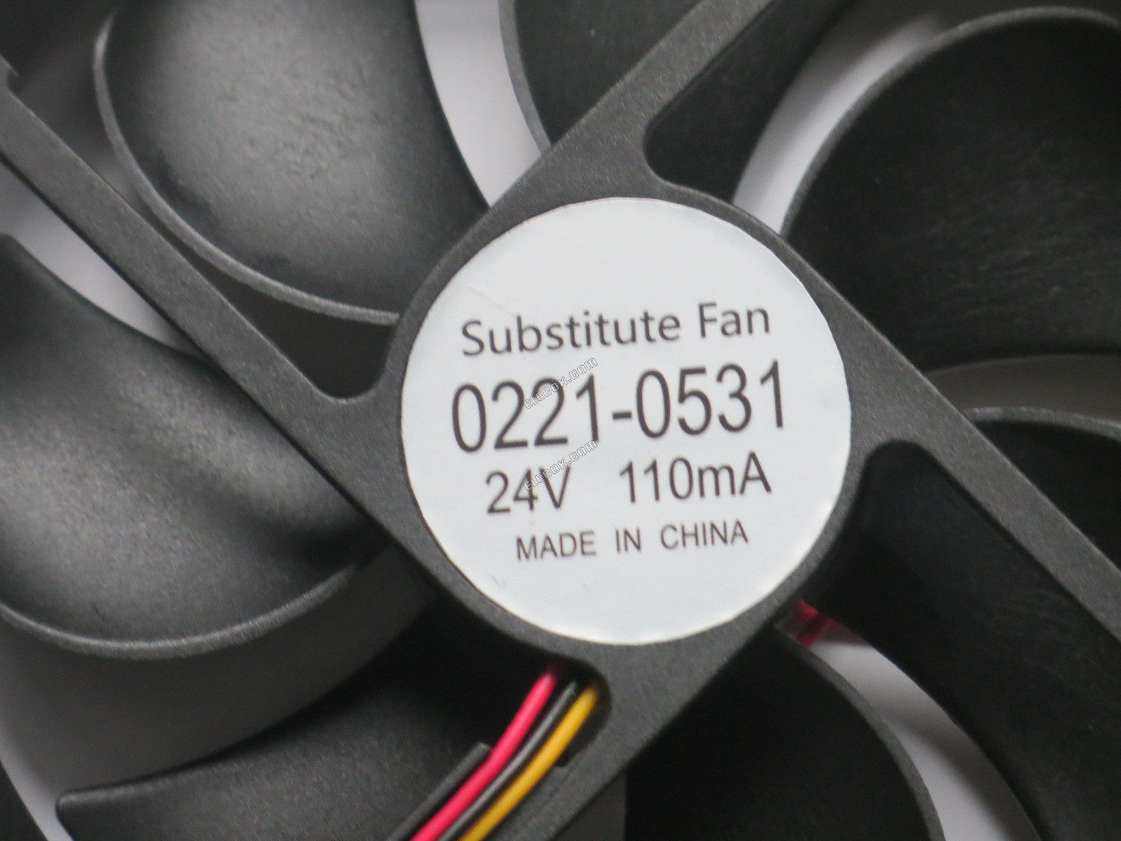 0221-0531 24VDC 110MA 3 ledninger PALON ventilator, erstatning 