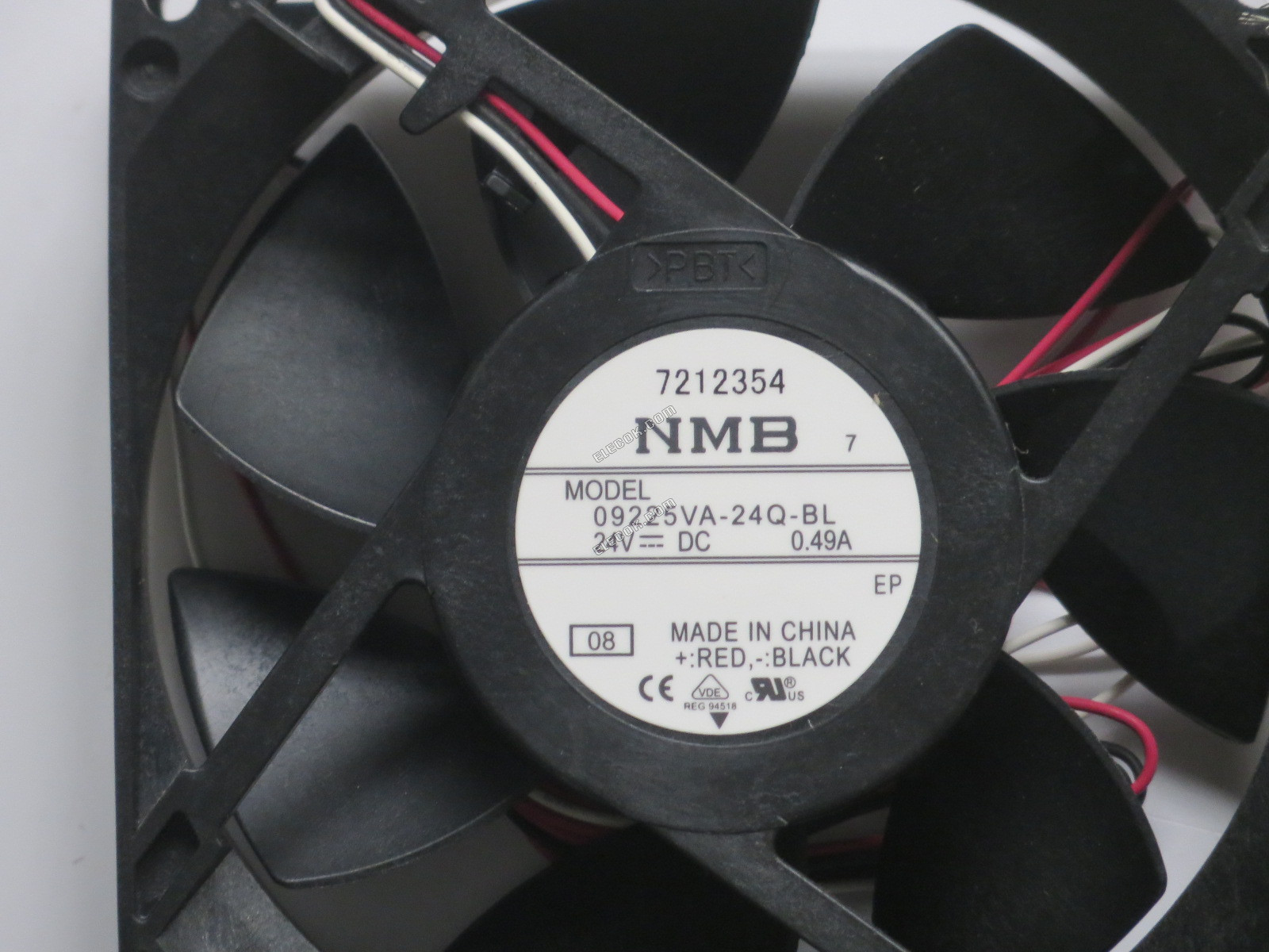 NMB 09225VA-24Q-BL 24V 0.49A 3線冷却ファン無しプラグ, 新しい