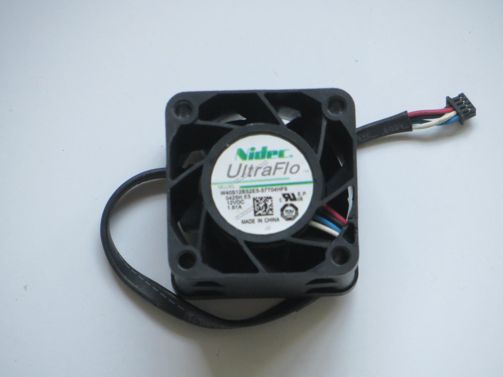 NIDEC W40S12BS2E5-57T04HF9 12V 1,61A 4 καλώδια ανεμιστήρας ψύξης 
