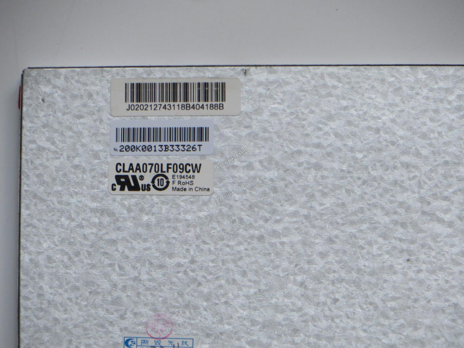CLAA070LF09CW CPT 7.0" A-si TFT-LCD Panel 