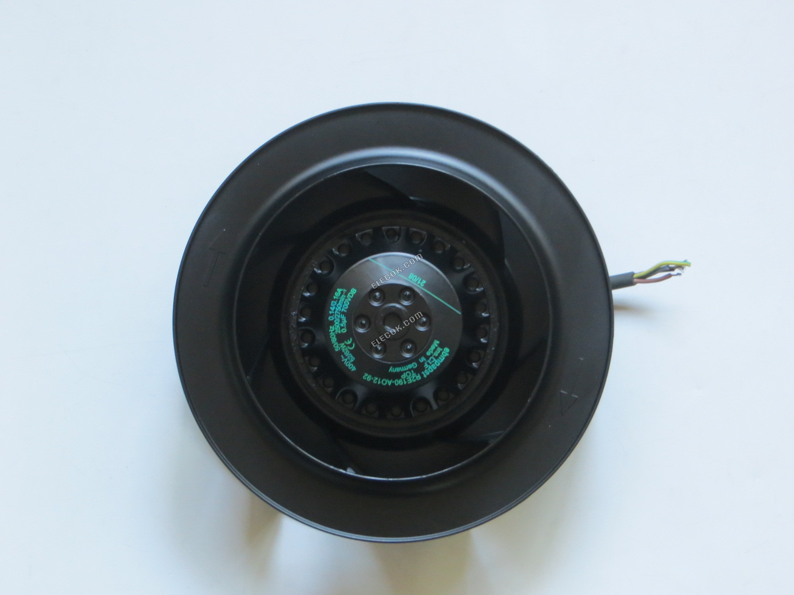 Ebmpapst R2E190-A012-92 400V 0.14/0.16A 52/62W 4wires Cooling Fan, refurbished 