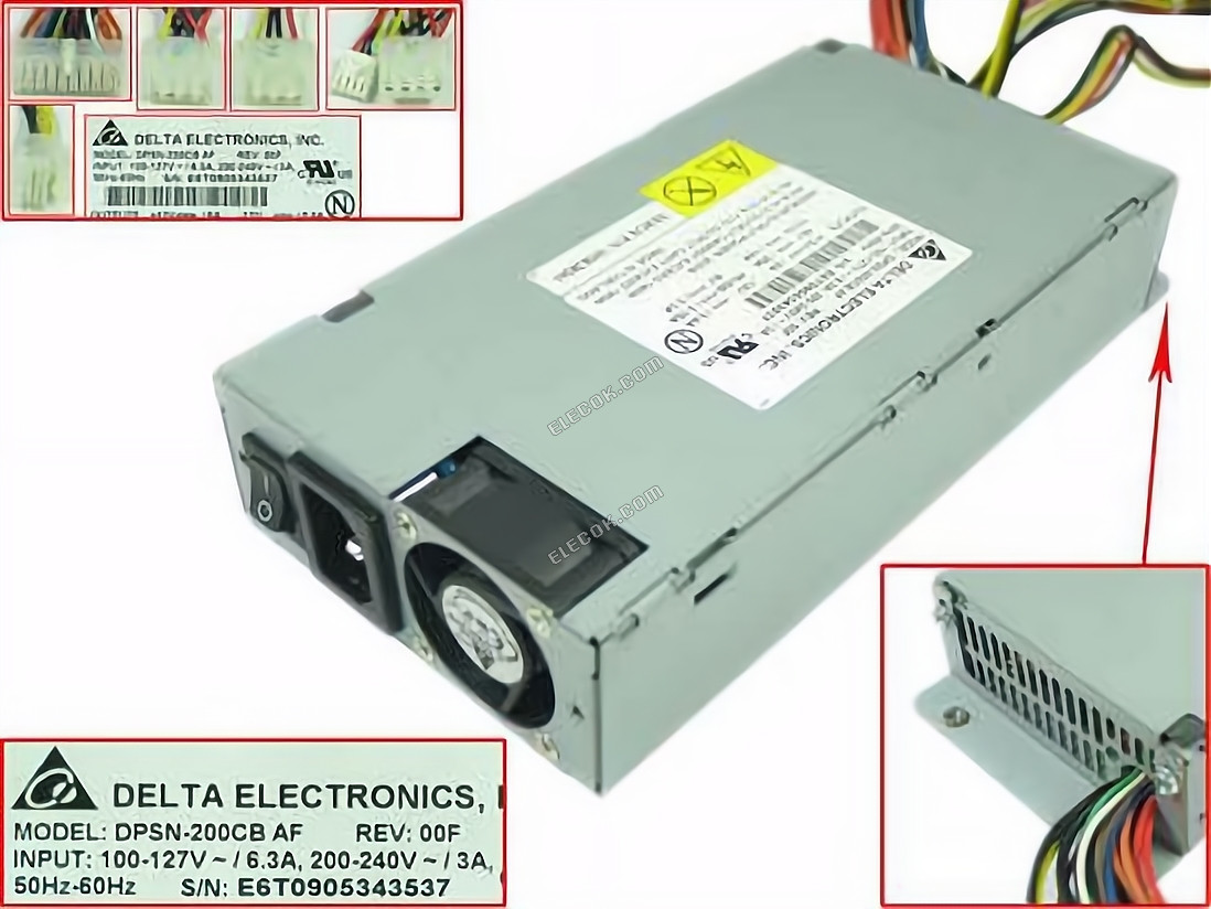 Delta Electronics DPSN-200CB Server - Power Supply 200W, DPSN-200CB AF, Used 