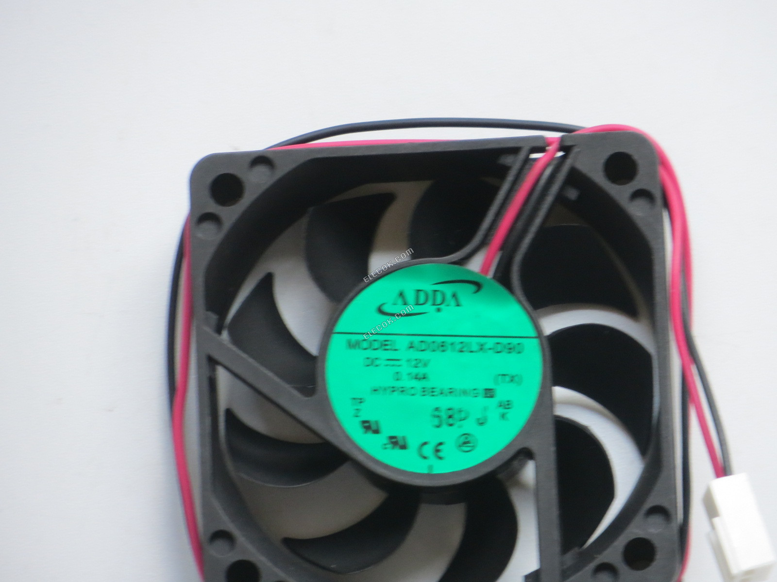 ADDA AD0612LX-D90 12V 0.14A 2선 냉각 팬 
