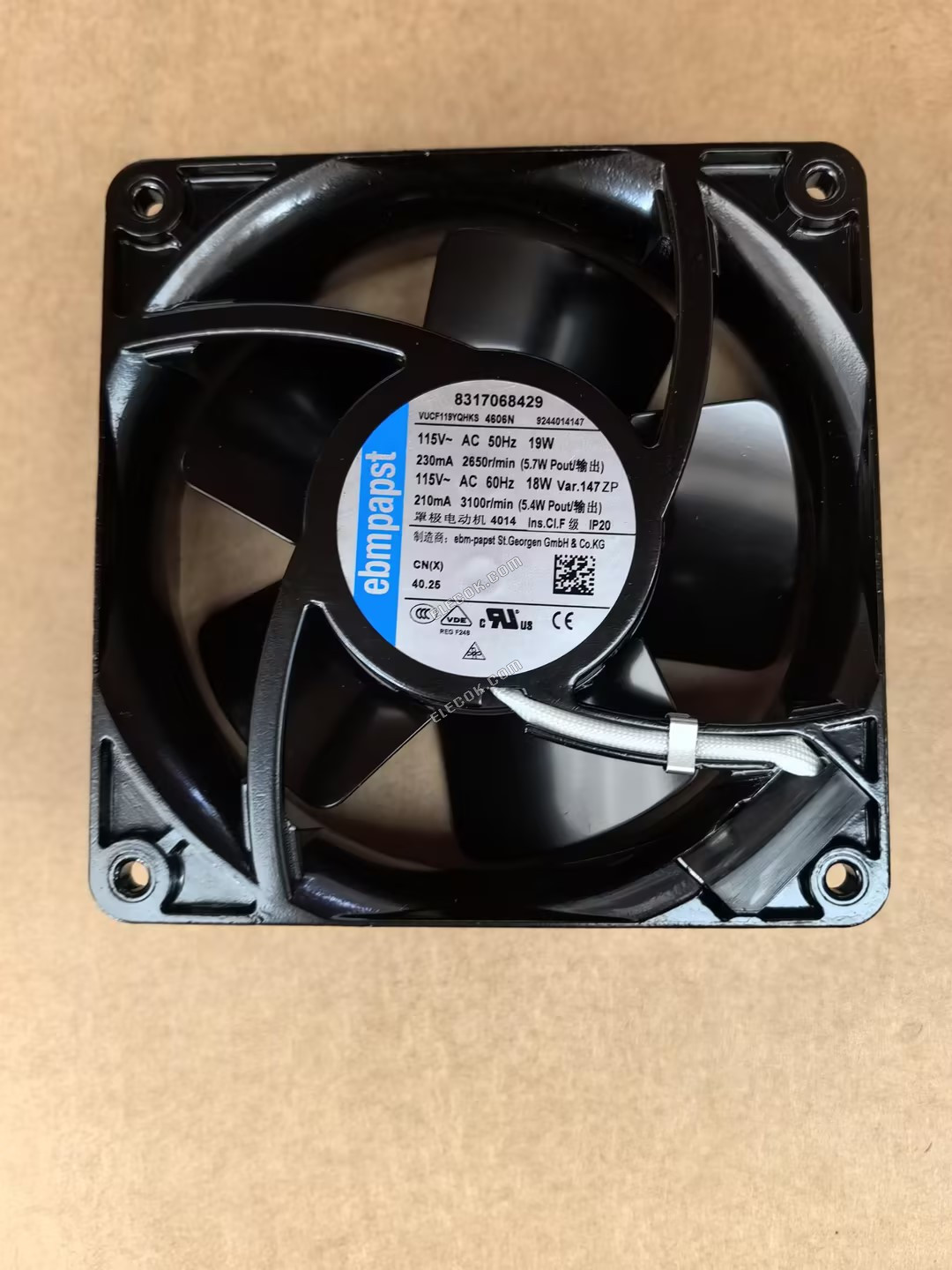 EBM-PAPST 4606N 115V 50/60HZ 18/19W ventilateur, nouveau 