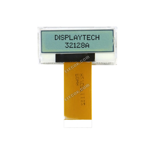32128A FC BW-3 Displaytech LCD Graphic Pantalla Módulo 3V Dot sz=.242x.245 Blanco Retroiluminación 